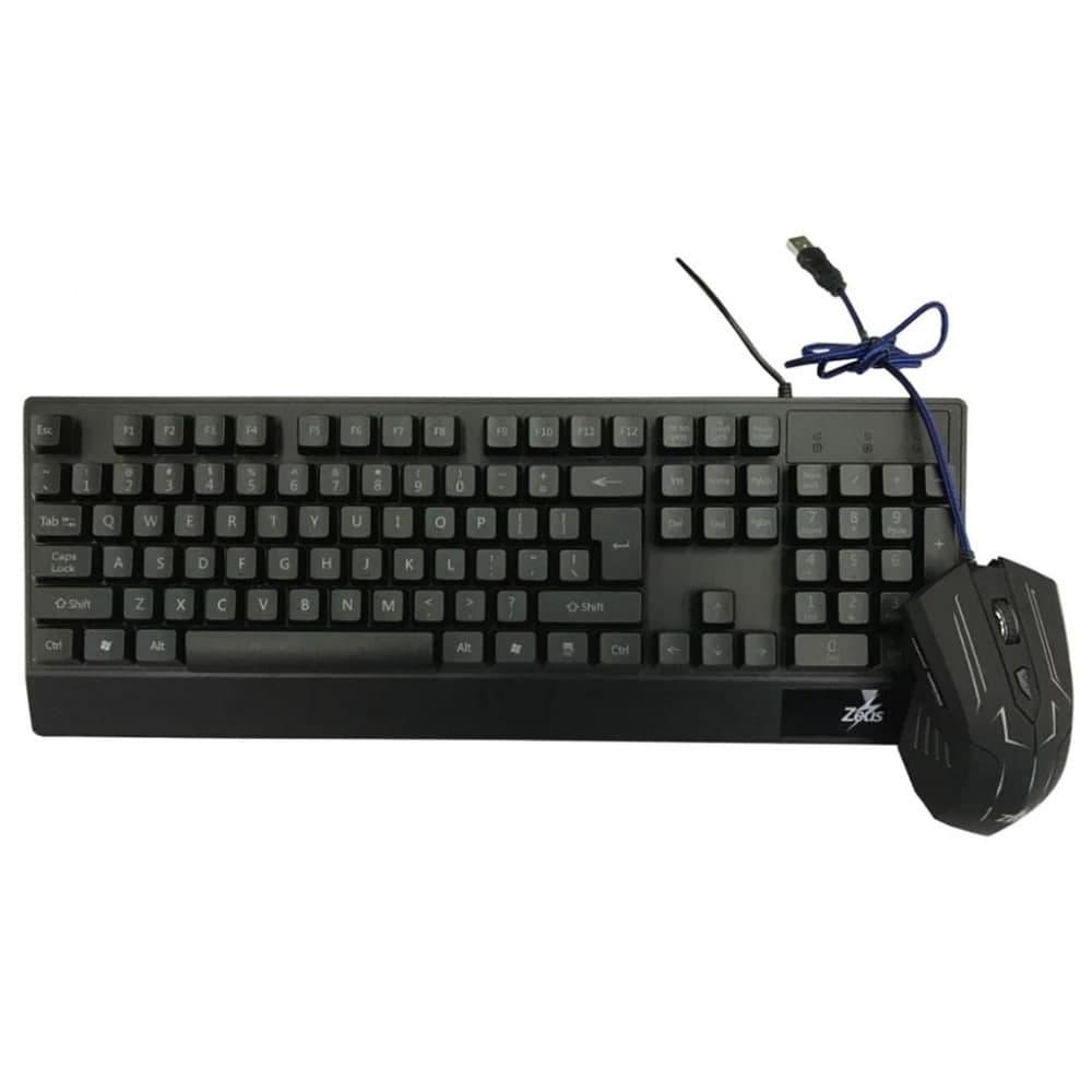 Клавиатура и мышь Zeus Gaming Keyboard 710 с LED Черный - фото 9