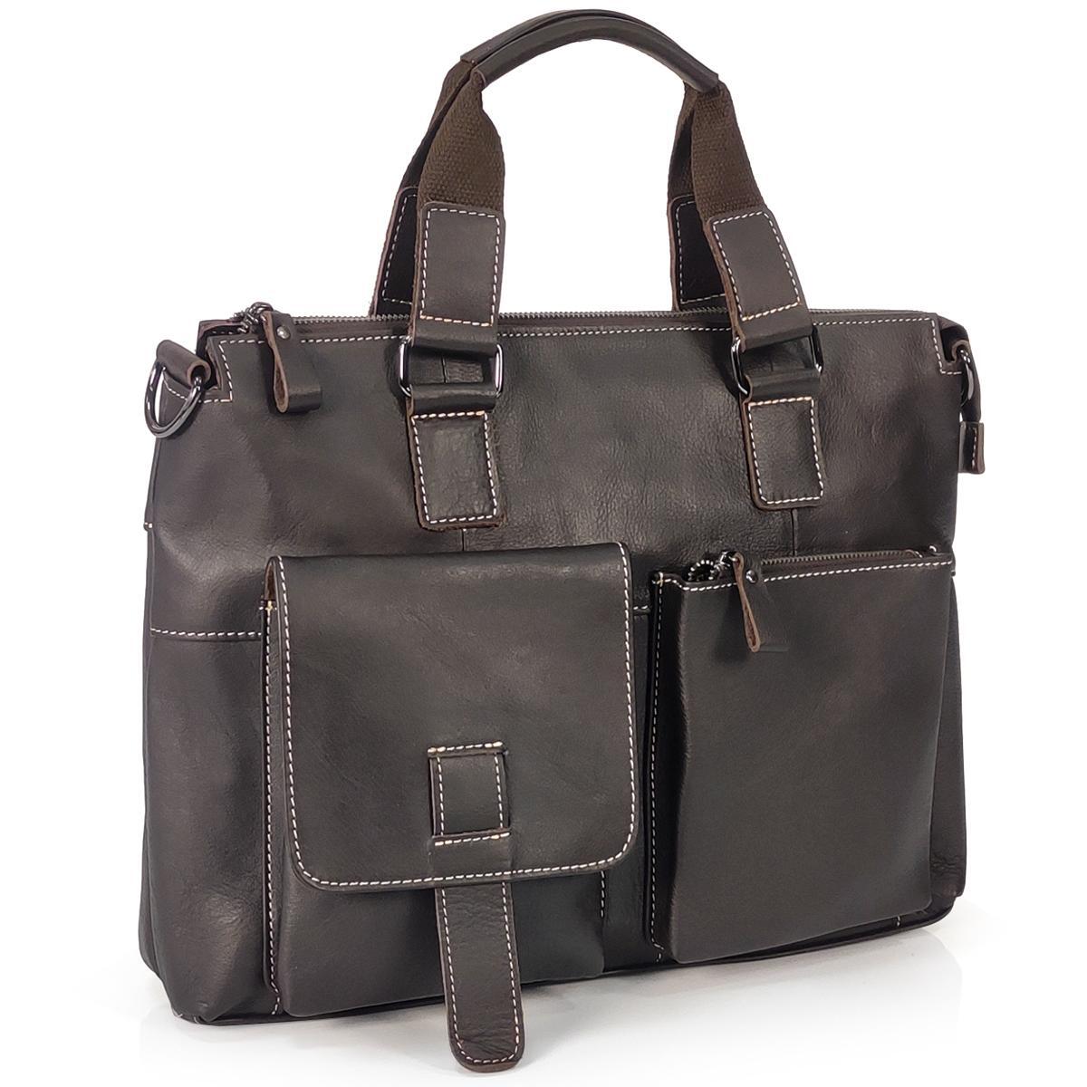 Чоловіча сумка для ноутбука та документів Royal Bag 7264C Коричневий (1459)