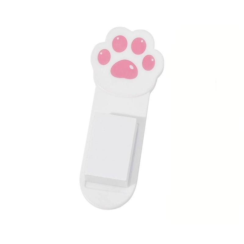 Держатель-подъемник для крышки/сиденья унитаза самоклеющийся Кошачья лапка 1 шт. Розовый с белым (2743174653)