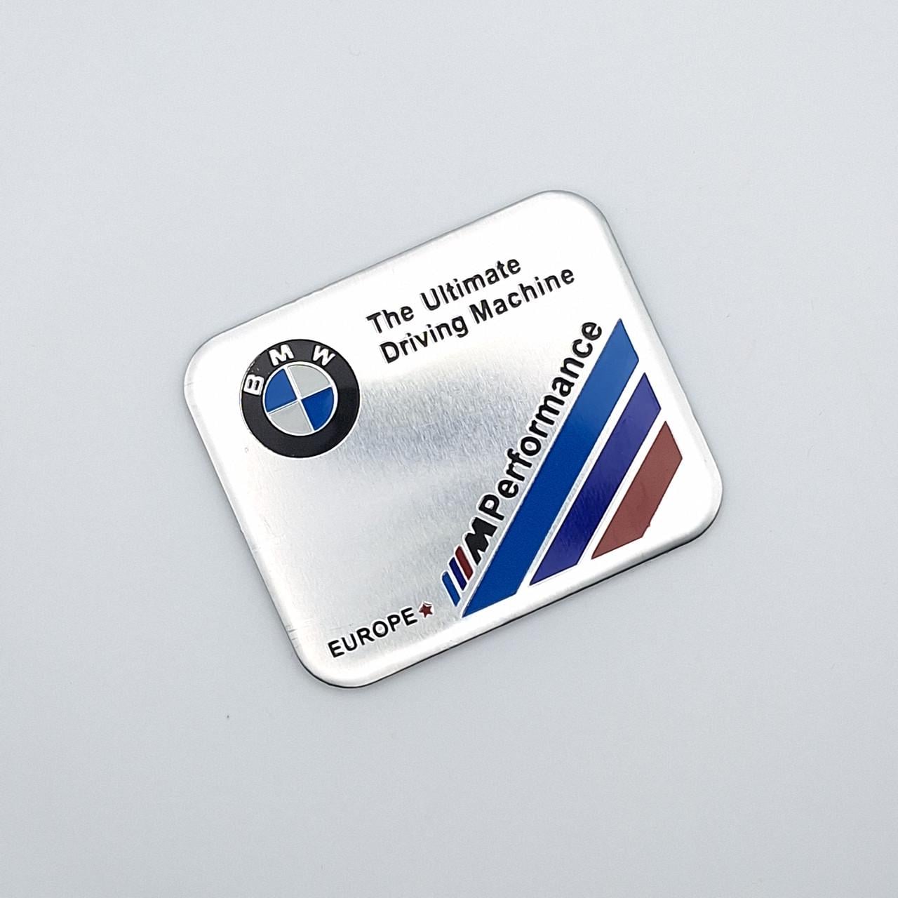 Емблема алюмінієва BMW M Performance 6х5 см Хром (2013625731)
