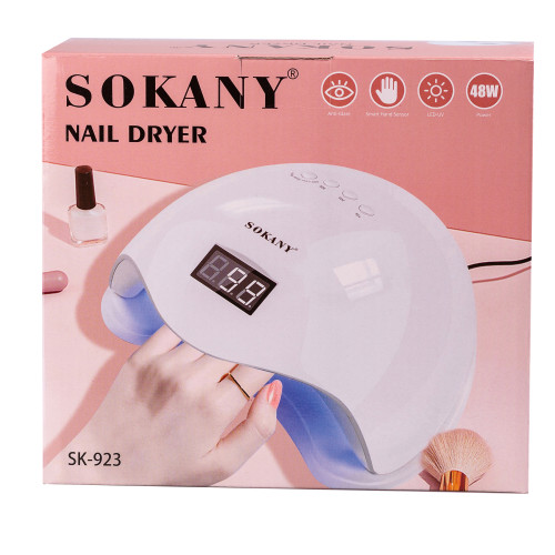 Лампа для маникюра настольная светодиодная Sokany SK-923 LED/UV Белый (SK923) - фото 12