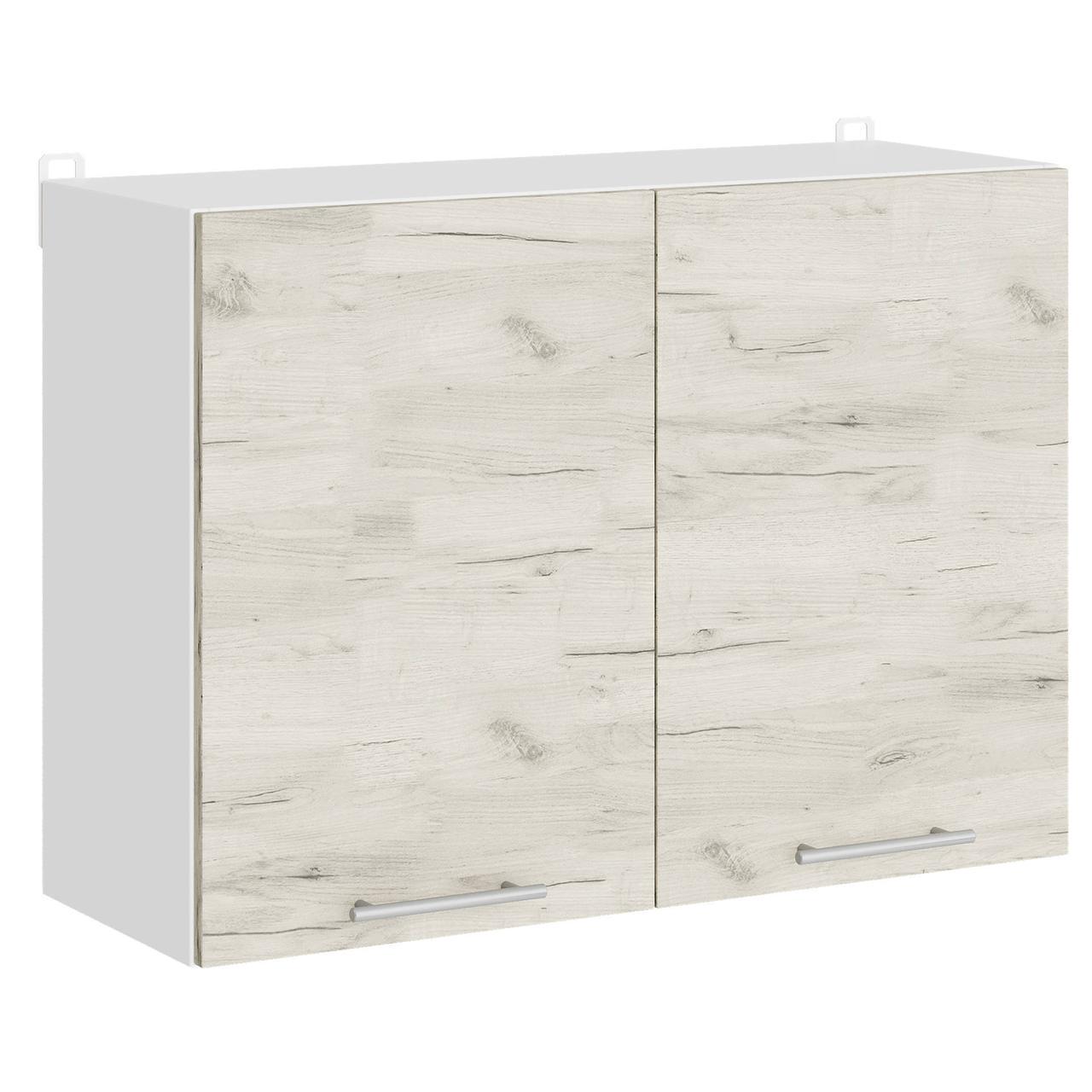 Кухня секция Еверест Эко Новая 80 Верх Сушилка 800х575х296 мм Белый/Крафт Белый (eko-403)