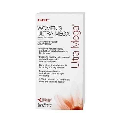Витаминно-минеральный комплекс для женщин GNC Women's Ultra Mega 180 Caplets Витаминно-минеральный комплекс для женщин GNC Women's Ultra Mega 180 Caplets