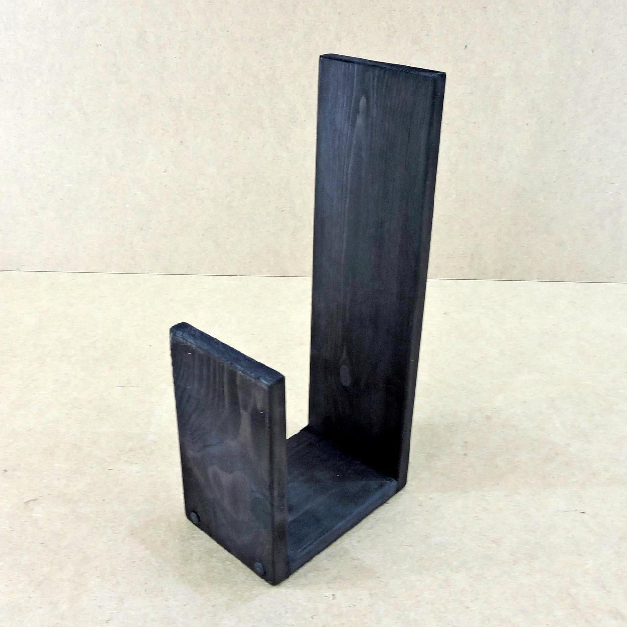 Полка настенная из дерева Борджиа правая вертикальная Венге (НСП-0012612)