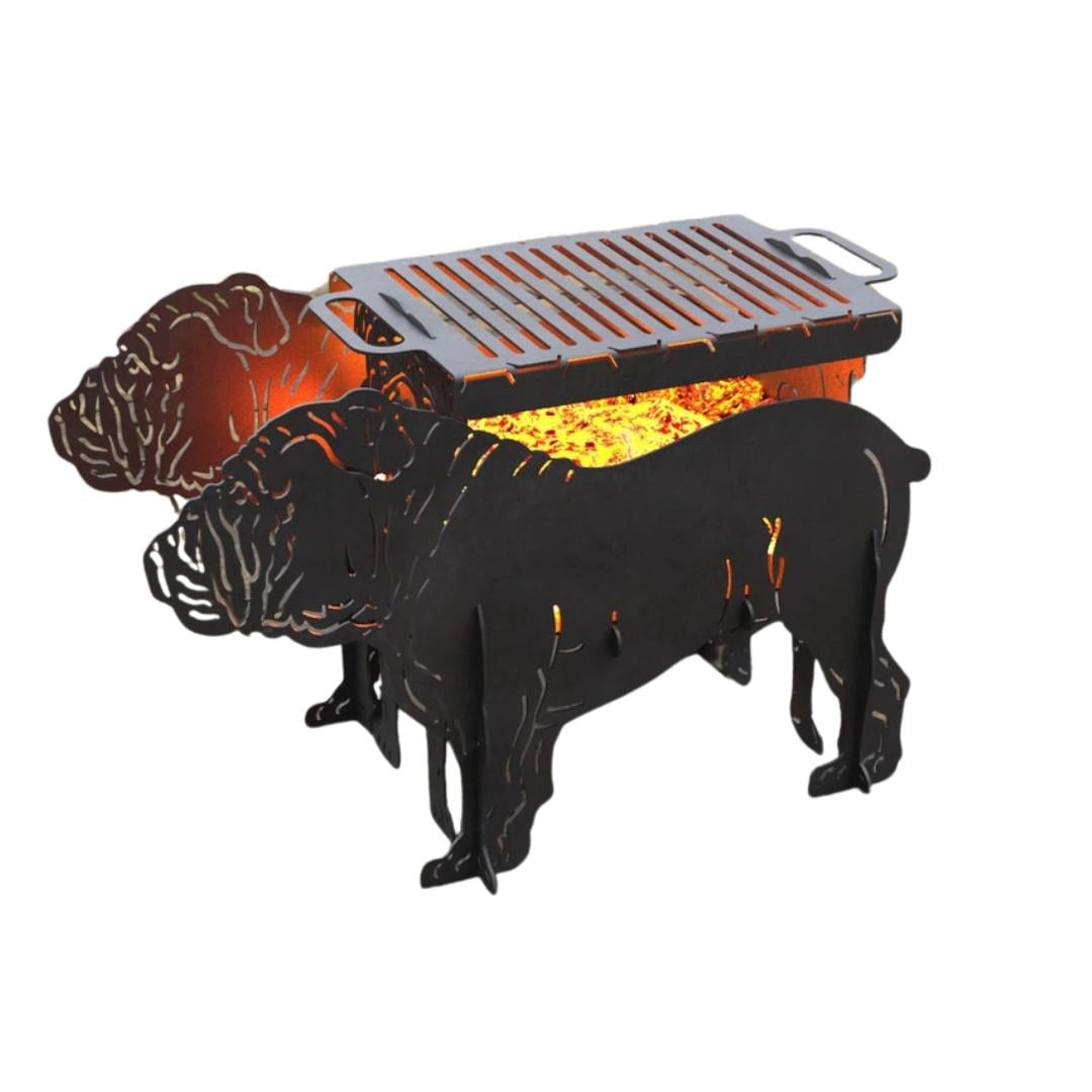 Мангал-гриль Carino Английский Бульдог разборный 770х410х508 мм металл 3 мм (34183490)
