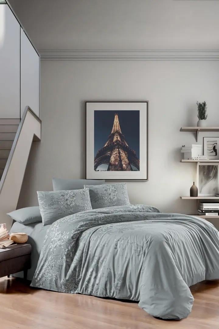 Постельное белье First Choice Rumisa ранфорс евро Grey (22992)