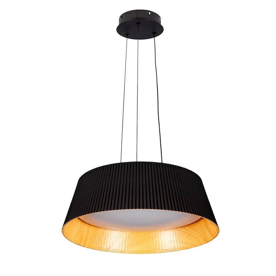 Люстра подвесная светодиодная Levistella 781P2917 460 BK/LWD Черный/Светлое дерево