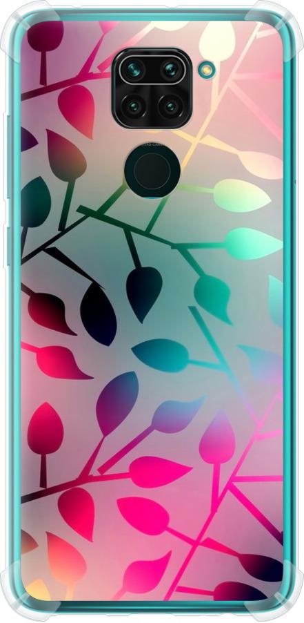 Чехол на Xiaomi Redmi Note 9 Листья (2235sp-2017-42517)