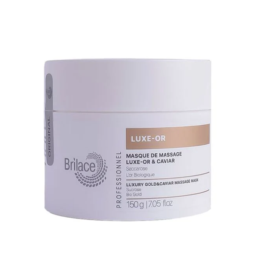 Маска масажна для обличчя з золотом та чорною ікрою Brilace Luxe-Or Luxury Gold & Caviar Massage Mask 150 г