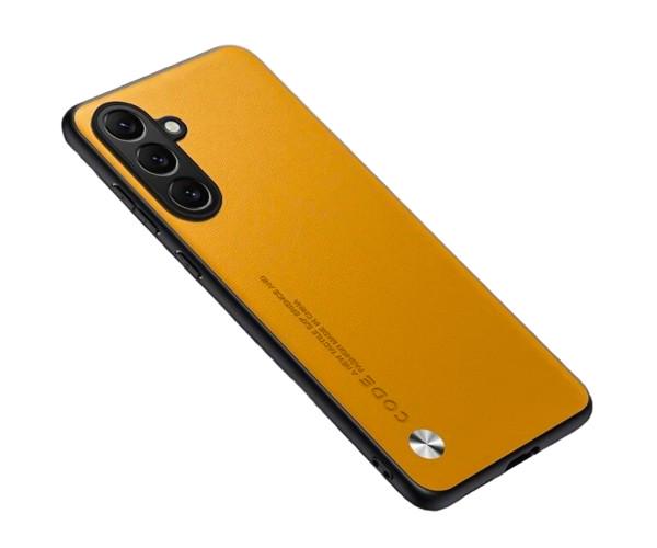 Шкіряний чохол - накладка CODE Tactile Experience для Samsung Galaxy A16 Жовтий