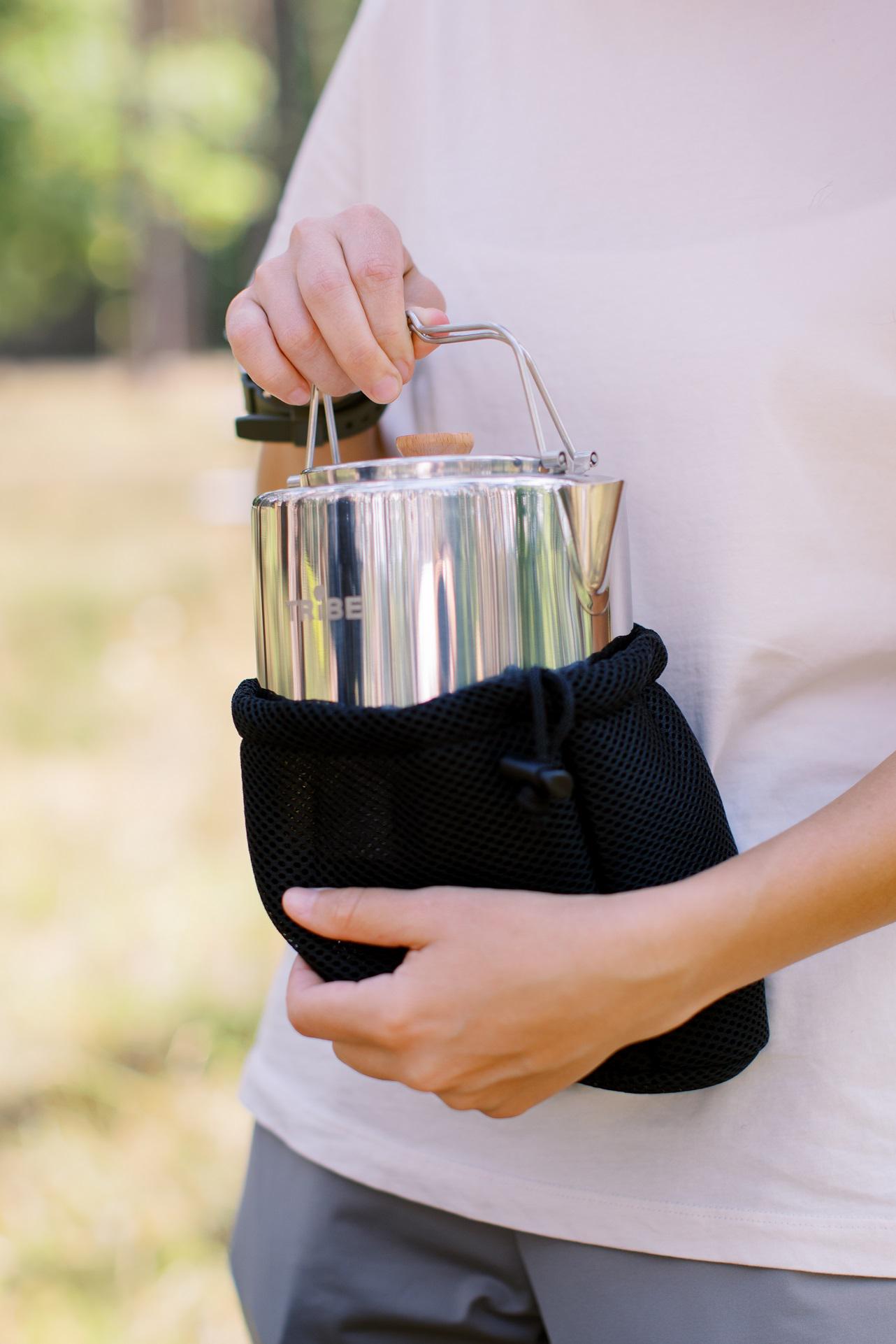 Чайник туристический Tribe Kettle из нержавеющей стали 1,2 л (T-FI-0010-metal) - фото 9