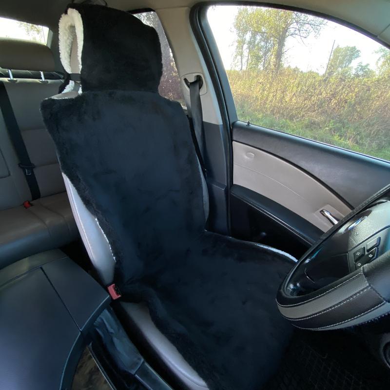 Накидка на сиденье автомобиля из овчины Sheepskin эко-шерсть 1 шт. 50 см Черный (274) Накидка на сиденье автомобиля из овчины Sheepskin эко-шерсть 1 шт. 50 см Черный (274)