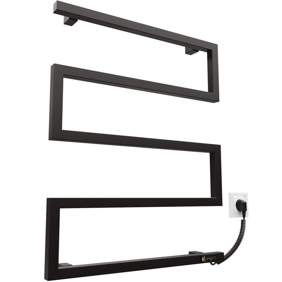 Рушникосушарка електрична KOSSER Зета ER з таймером 685х550 мм Чорний