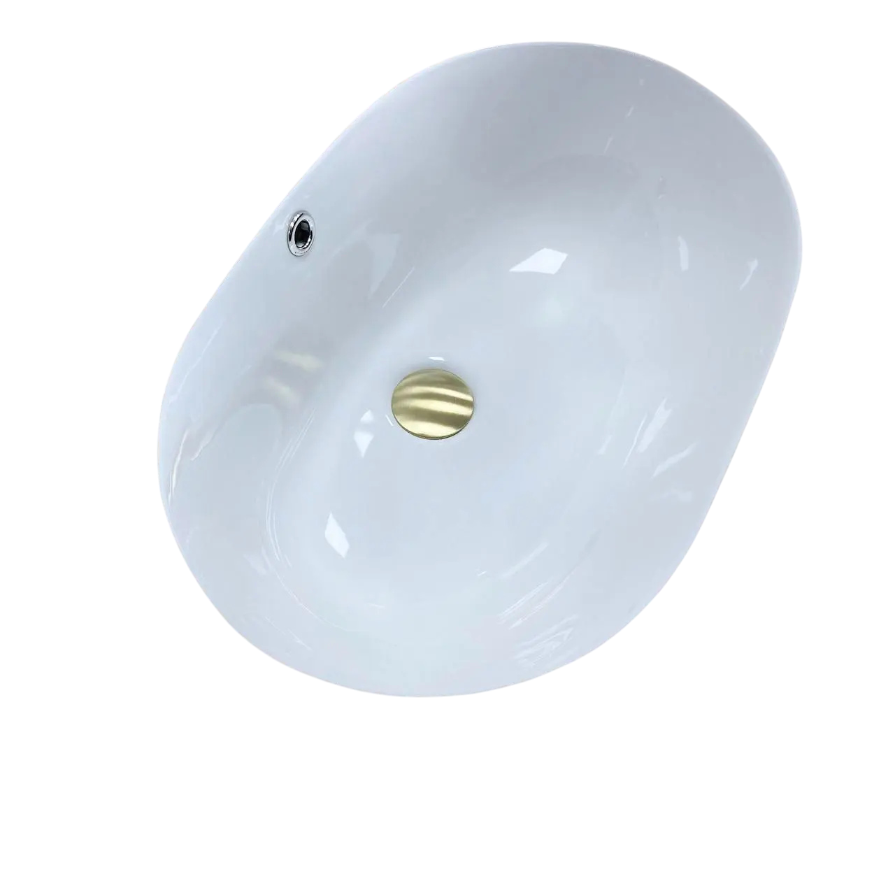 Раковина врізна VBI Mirandola овальна 385x570 мм Білий (RM-VBI-018007) - фото 4 Раковина врізна VBI Mirandola овальна 385x570 мм Білий (RM-VBI-018007) - фото 4