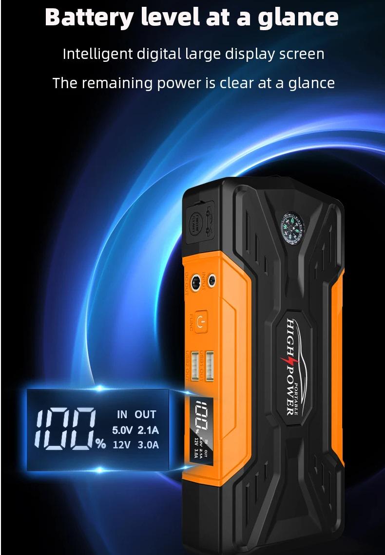 Пуско-зарядное устройство для автомобиля автономное 25000 mAh 2 USB (QY28) - фото 15 Пуско-зарядное устройство для автомобиля автономное 25000 mAh 2 USB (QY28) - фото 15