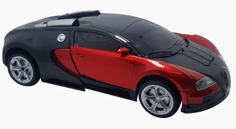 Радиоуправляемая машинка-трансформер Bugatti Car Robot Size 18 Красный (17945095)