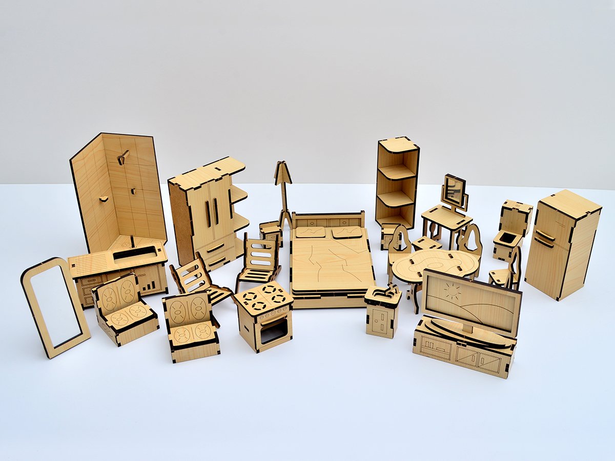 Мебель для кукольного домика ЛОЛ, Классические 25 пр. 3DBRT