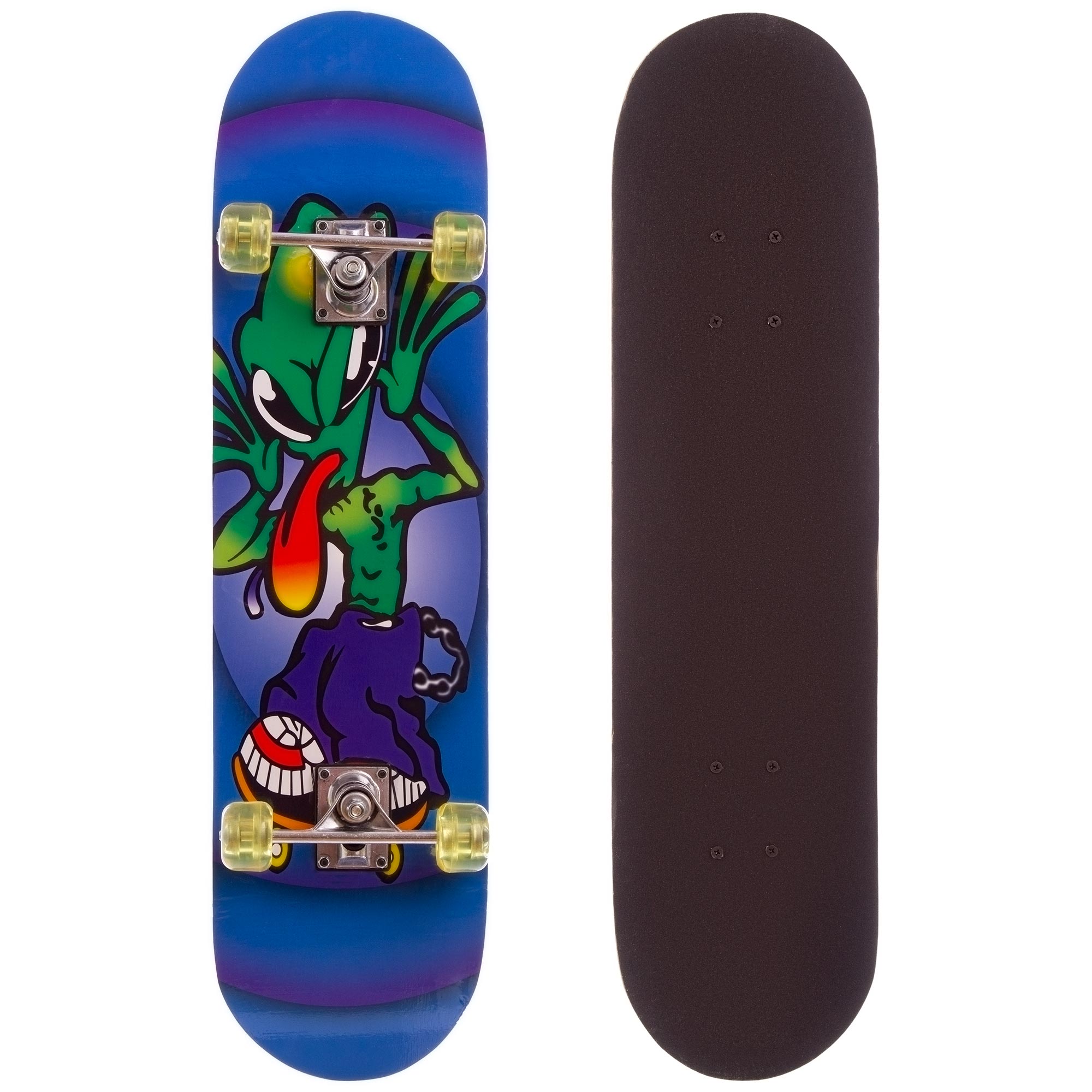 Скейтборд в сборе роликовая доска HB036 колесо-PVC, р-р деки 78х20х1,2см, 608Z