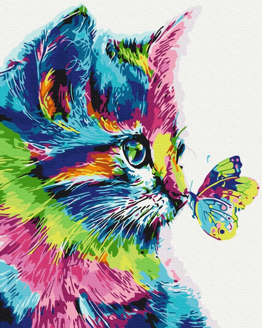 Картина за номерами Brushme Котик у фарбі BS31326 (3051176696)