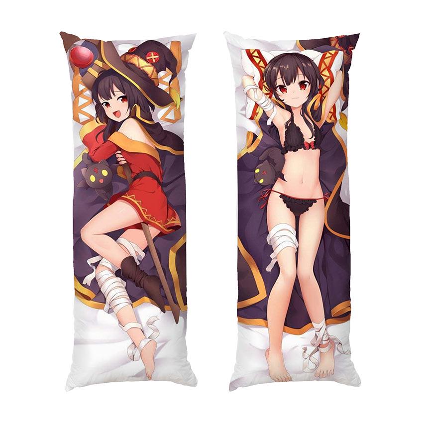 Подушка дакимакура Megumin Konosuba габардин 140х45 см (112446-2)