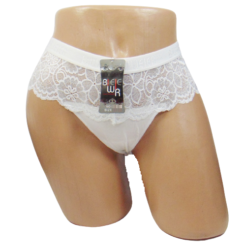 Женские трусики бразилиана Biweier 9323 3XL Белый (1759910445)