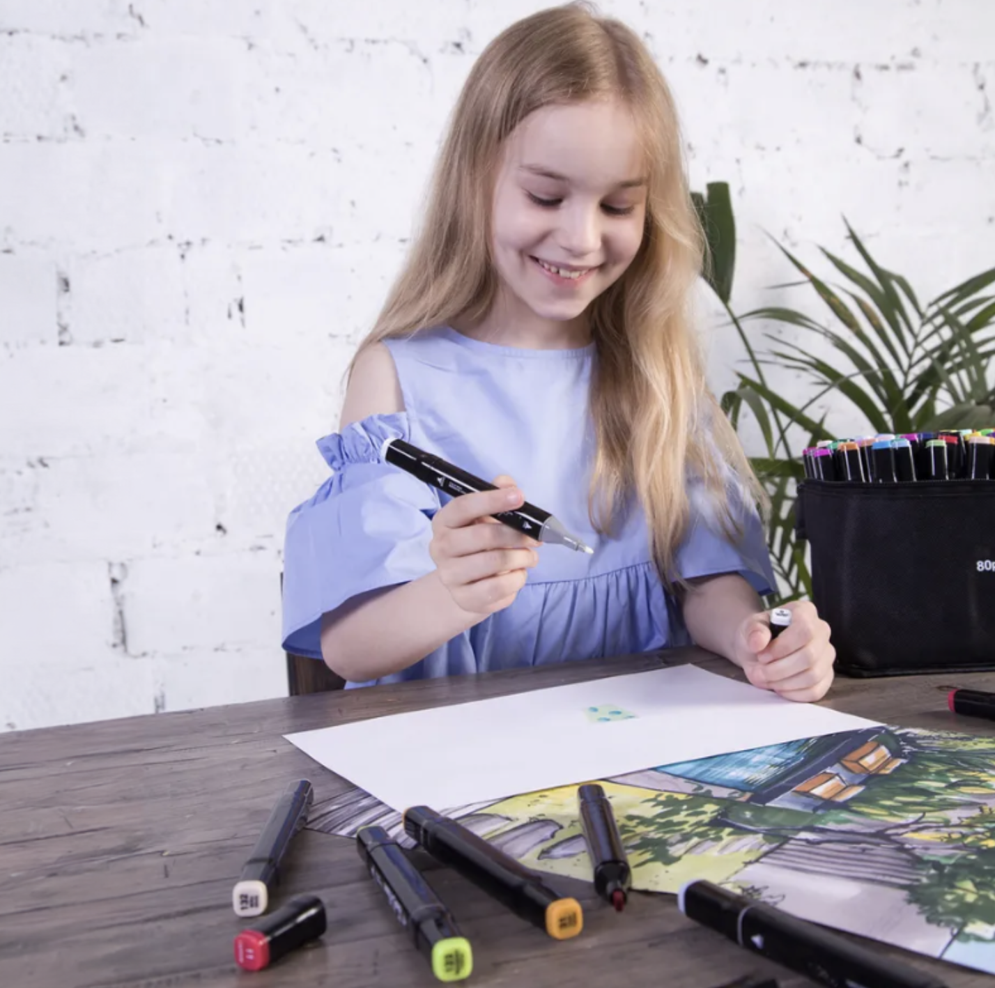 Набір маркерів Sketchmarker 24 шт. в сумці Різнокольоровий (Е500080) - фото 9 Набір маркерів Sketchmarker 24 шт. в сумці Різнокольоровий (Е500080) - фото 9