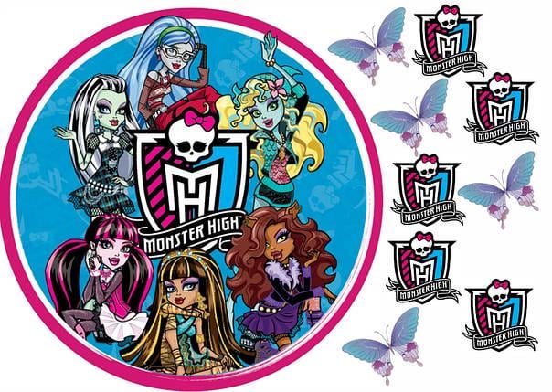 Картинка на торт вафельна Монстр Хай 7 (5889)