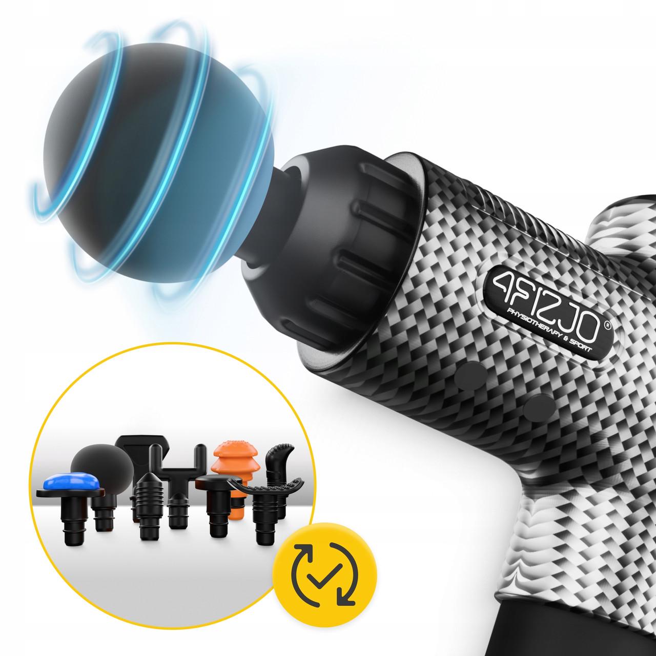 Массажер перкуссионный 4fizjo Massage Gun Ultra Cool Edition ручной 100 Вт (P-5905973401470) - фото 6