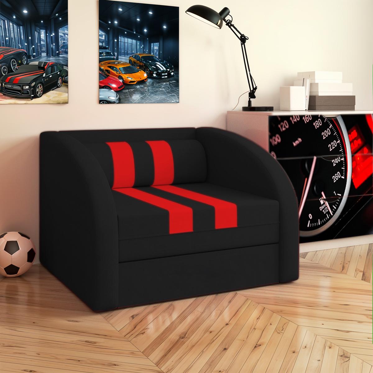 Кресло-кровать SMART 04 1740x1020x660 мм Черный