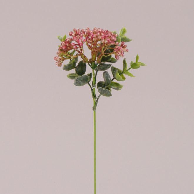 Веточка декоративная с светло-розовым цветом Flora 12 шт. (73192)
