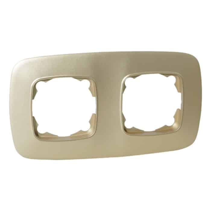 Рамка HOROZ ELECTRIC ELA Золотой/Черный (112-007-0012-040)