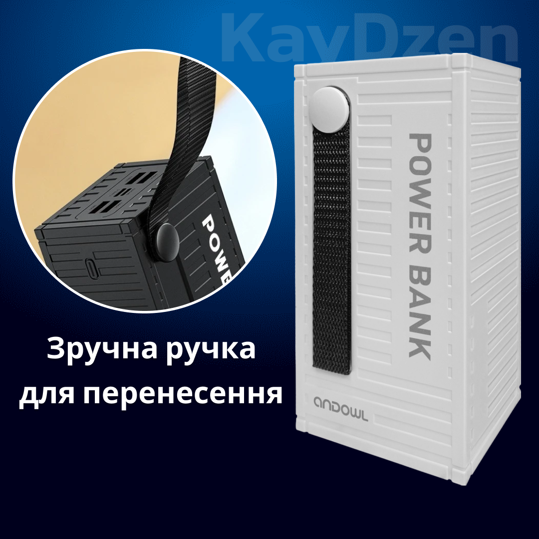 Повербанк Andowl Q-CD4000 40000 mAh быстрая зарядка QC3.0 PD30W Белый (d86fc914) - фото 5 Повербанк Andowl Q-CD4000 40000 mAh быстрая зарядка QC3.0 PD30W Белый (d86fc914) - фото 5