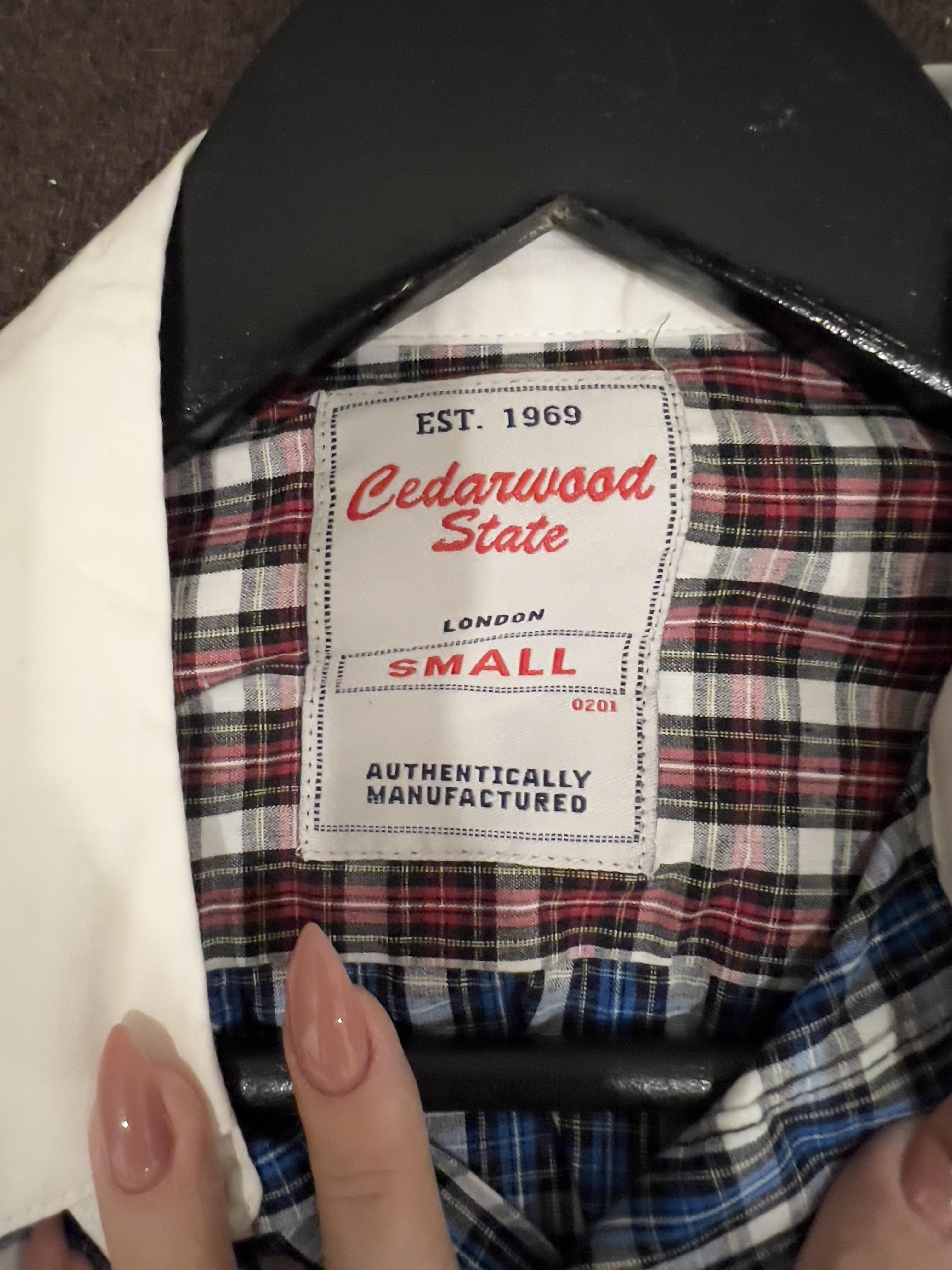 Сорочка чоловіча Cedarwood State в клітинку S Синій (1016836) - фото 3 Сорочка чоловіча Cedarwood State в клітинку S Синій (1016836) - фото 3