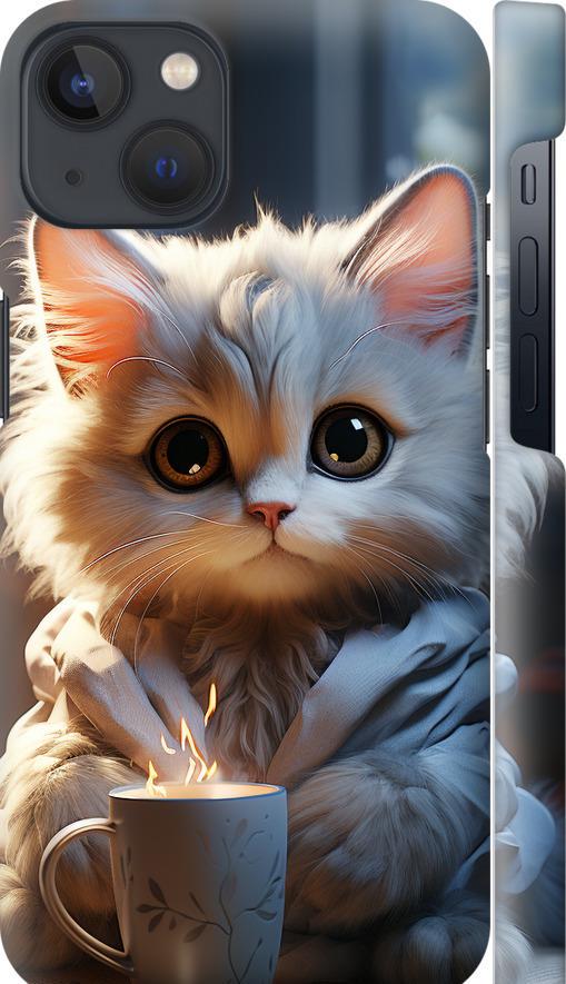 Чехол на iPhone 13 White cat (5646m-2374-42517)
