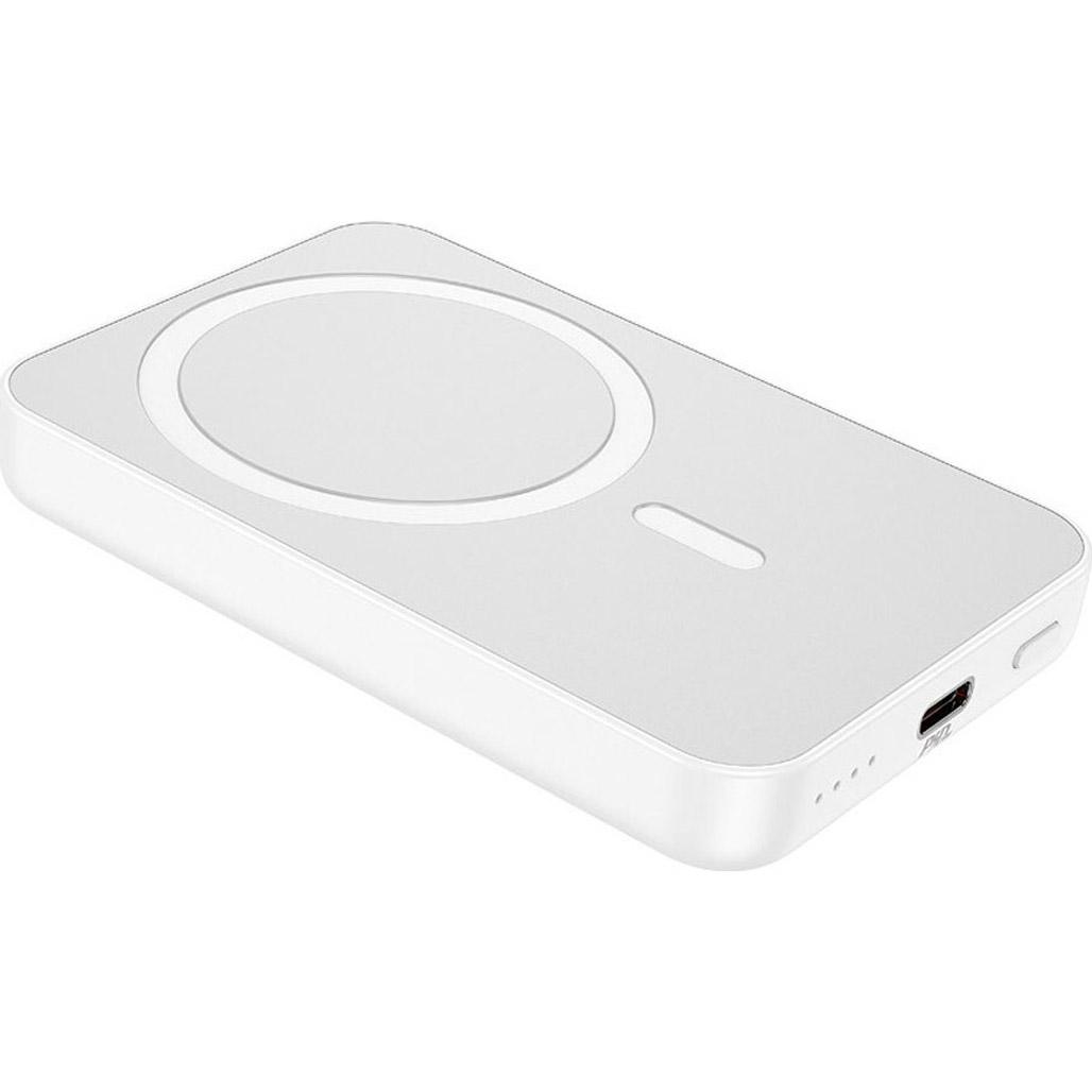 Зовнішній акумулятор Hoco J109 Easy MagSafe 5000 mAh 20W White - фото 2