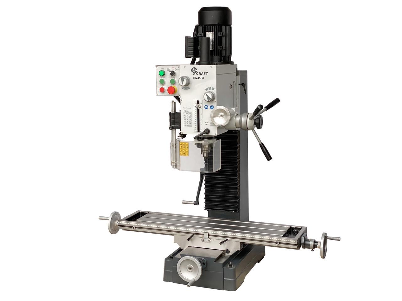 Свердлильно-фрезерний верстат 9craft DM45GT з подовженим столом
