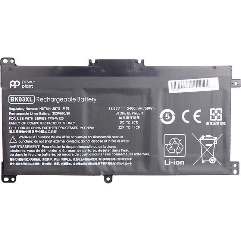 Аккумулятор Power для ноутбуков HP Pavilion X360 14-BA BK03XL/HSTNN-LB7S 11,55V 3400 mAh (2477884955)