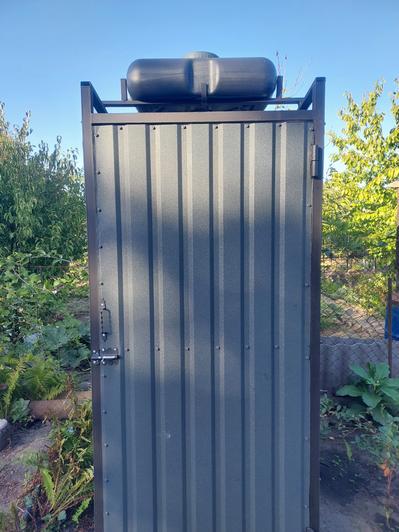 Бак для душа с воронкой для питьевой воды 75 л 26х69х69 см Черный (1619654155) - фото 5