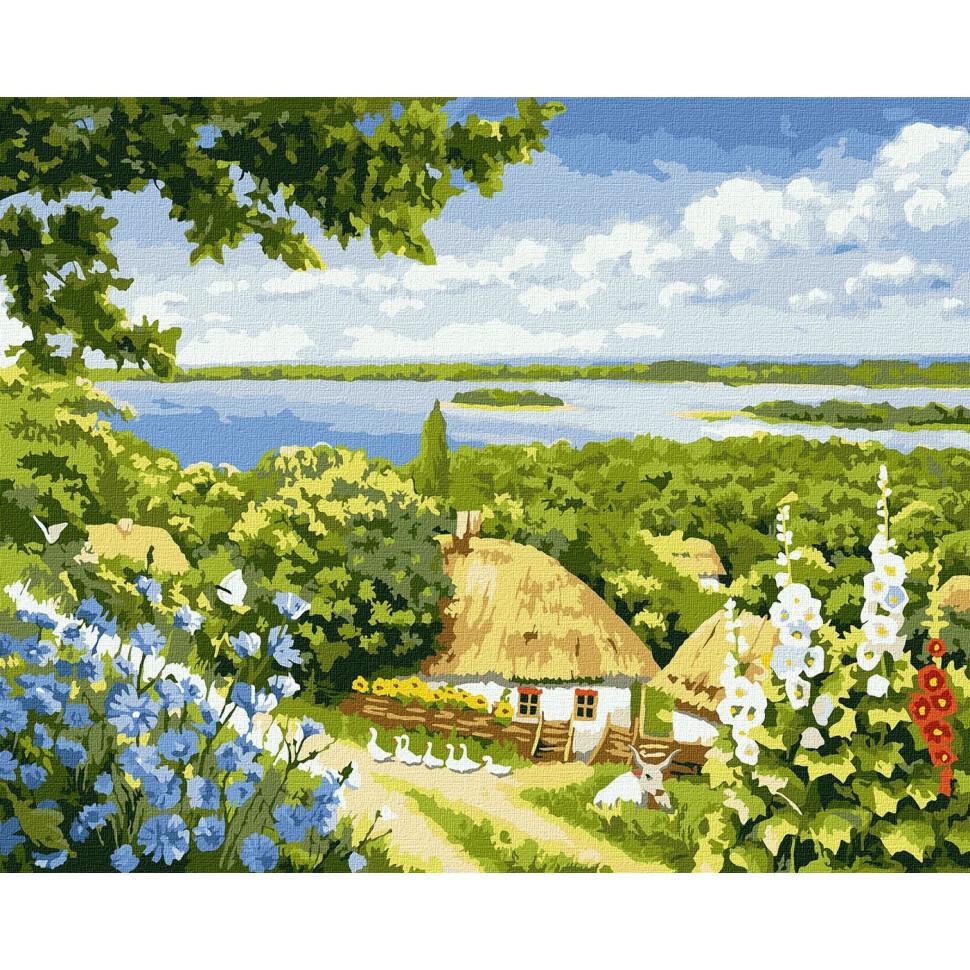 Картина по номерам Идейка Сельский уголок 40x50 см (KHO6322)