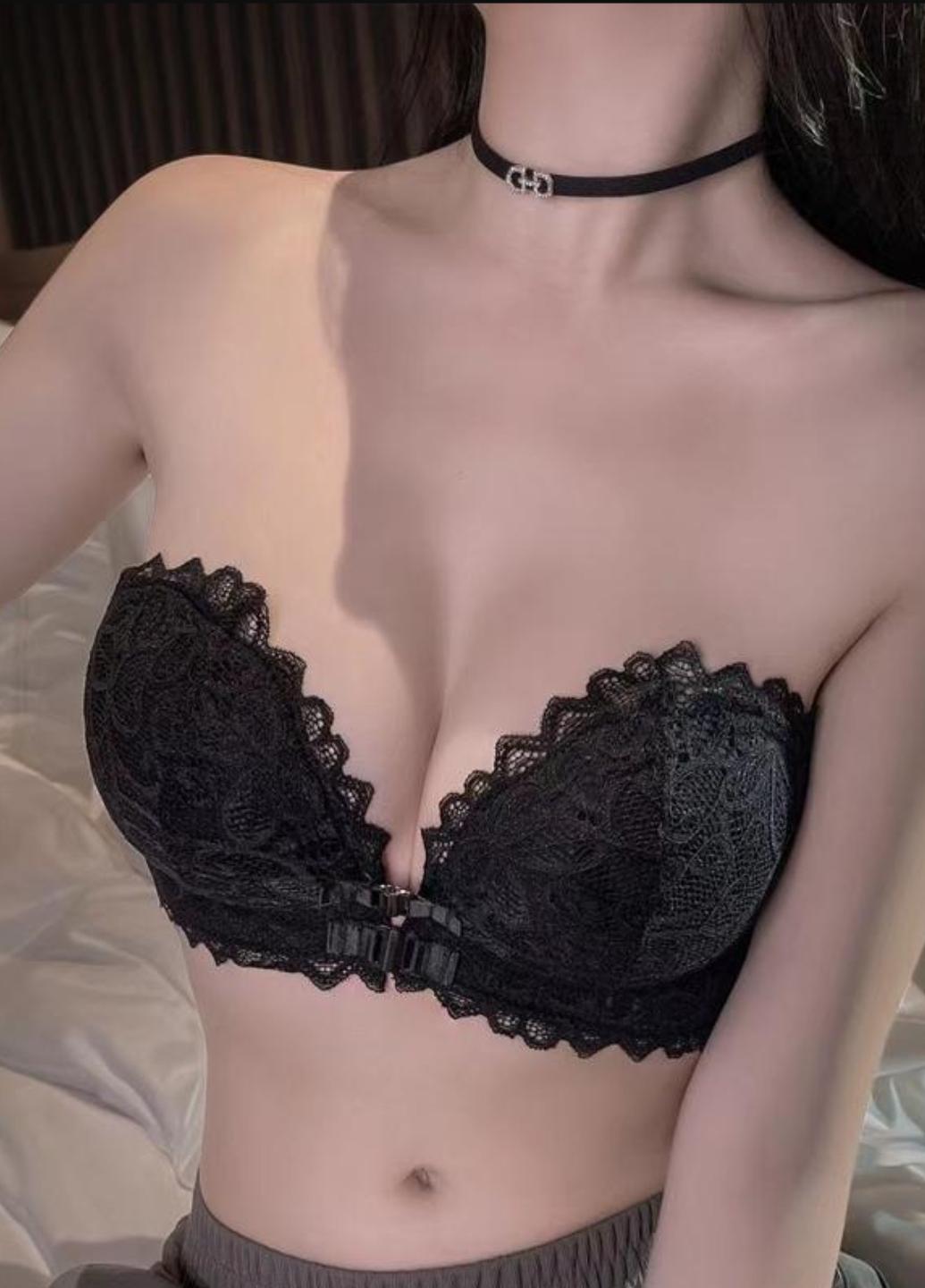 Бюстгальтер женский кружевной балконет с передней застежкой и push-up Romantic 75B (1204-75)