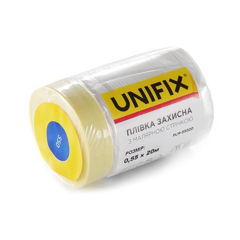 Пленка защитная Unifix с малярной лентой 550 мм x 20 м (PLM-55020)