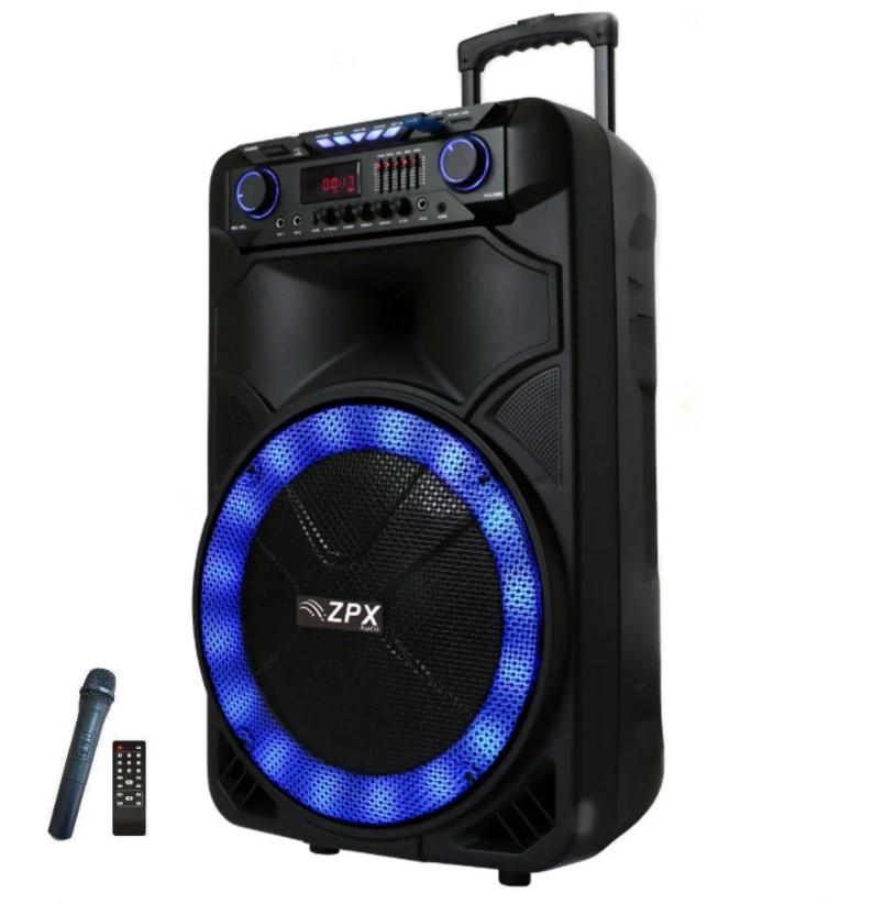 Колонка акумуляторна ZPX ZX-7766 з мікрофоном 200 W Bluetooth/USB/FM/TWS (4709288)