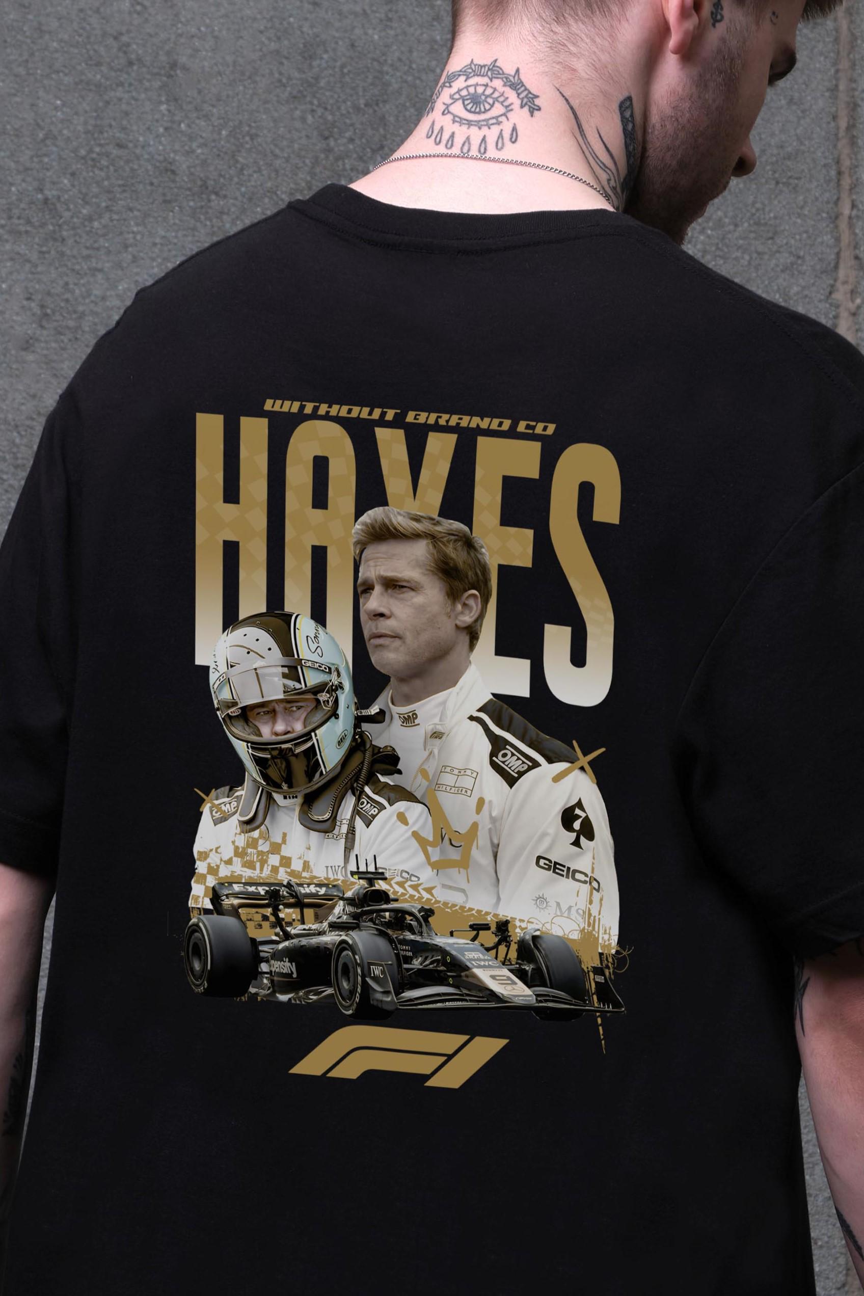 Футболка чоловіча Without з принтом Hayes оверсайз S/M Black (S8055232) - фото 2 Футболка чоловіча Without з принтом Hayes оверсайз S/M Black (S8055232) - фото 2