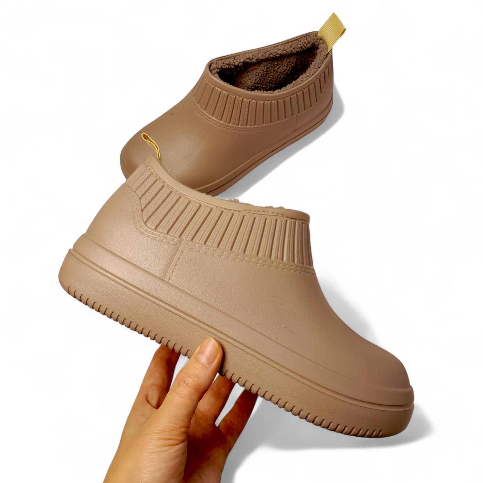 Галоши женские зимние Krok р. 39 25 см Бежевый (2807744112) - фото 7