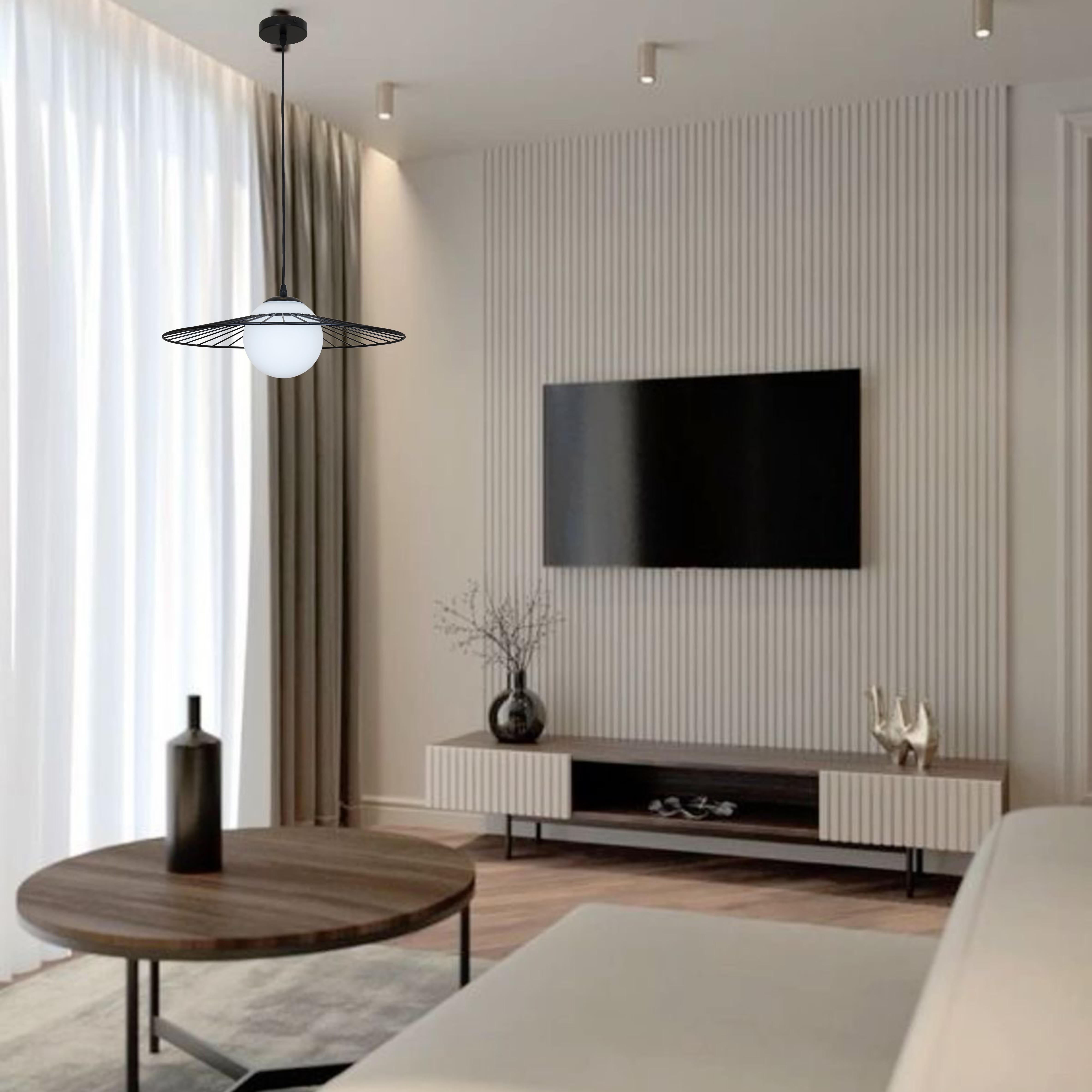 Підвіс дизайнерський 15 см Чорний (52-9805-1 BK+WH) - фото 3 Підвіс дизайнерський 15 см Чорний (52-9805-1 BK+WH) - фото 3