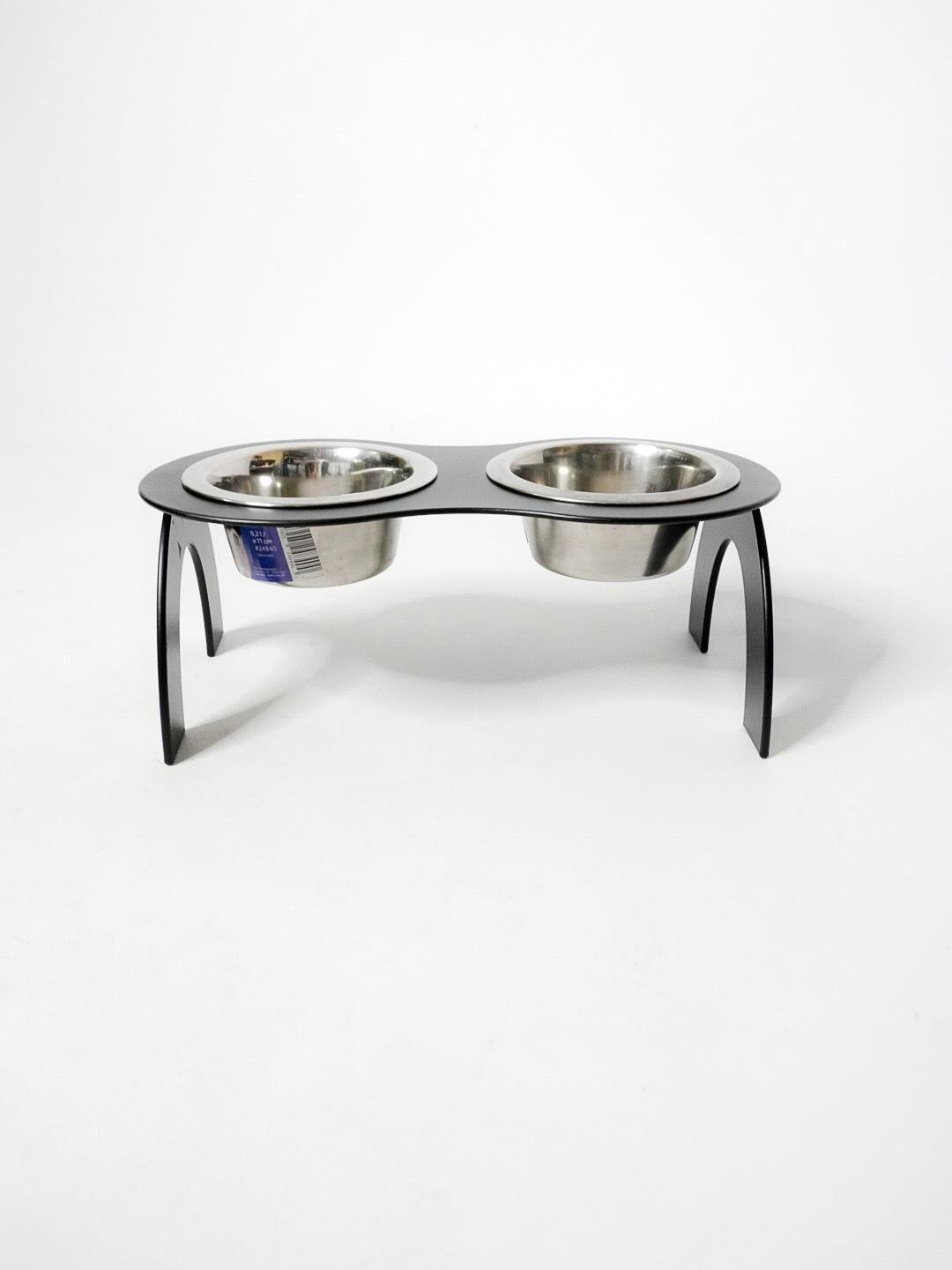 Кормушка Best friend подставка для собак мелких пород на 2 миски металл 100 мм 0,2 л Черный (1024060с) - фото 2 Кормушка Best friend подставка для собак мелких пород на 2 миски металл 100 мм 0,2 л Черный (1024060с) - фото 2