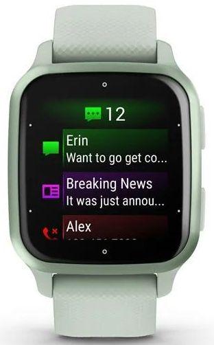 Смарт-годинник Garmin Venu Sq 2 Metallic Mint Aluminium Bezel with Cool Mint Case and Silicone Band (010-02701-12) - фото 4