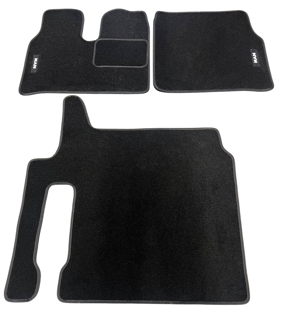 Килимки в салон ворсові для MAN TGX 2017-2020 5 шт. Чорний (27327176)