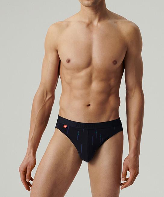 Набор трусов-брифов мужских хлопковых Atlantic 3MP-193 с нашивной резинкой 3 шт. XXL Темно-синий/Зеленый (2596973249) - фото 2 Набор трусов-брифов мужских хлопковых Atlantic 3MP-193 с нашивной резинкой 3 шт. XXL Темно-синий/Зеленый (2596973249) - фото 2