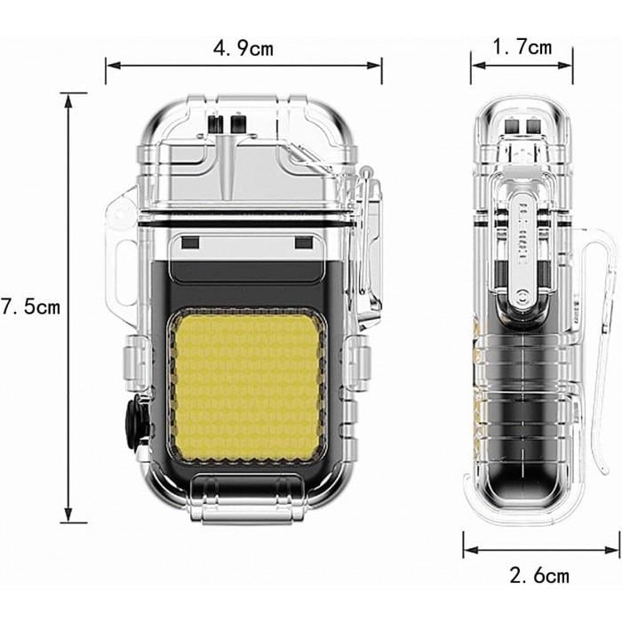 Спиральная зажигалка 9258 USB с Led-фонариком - фото 2